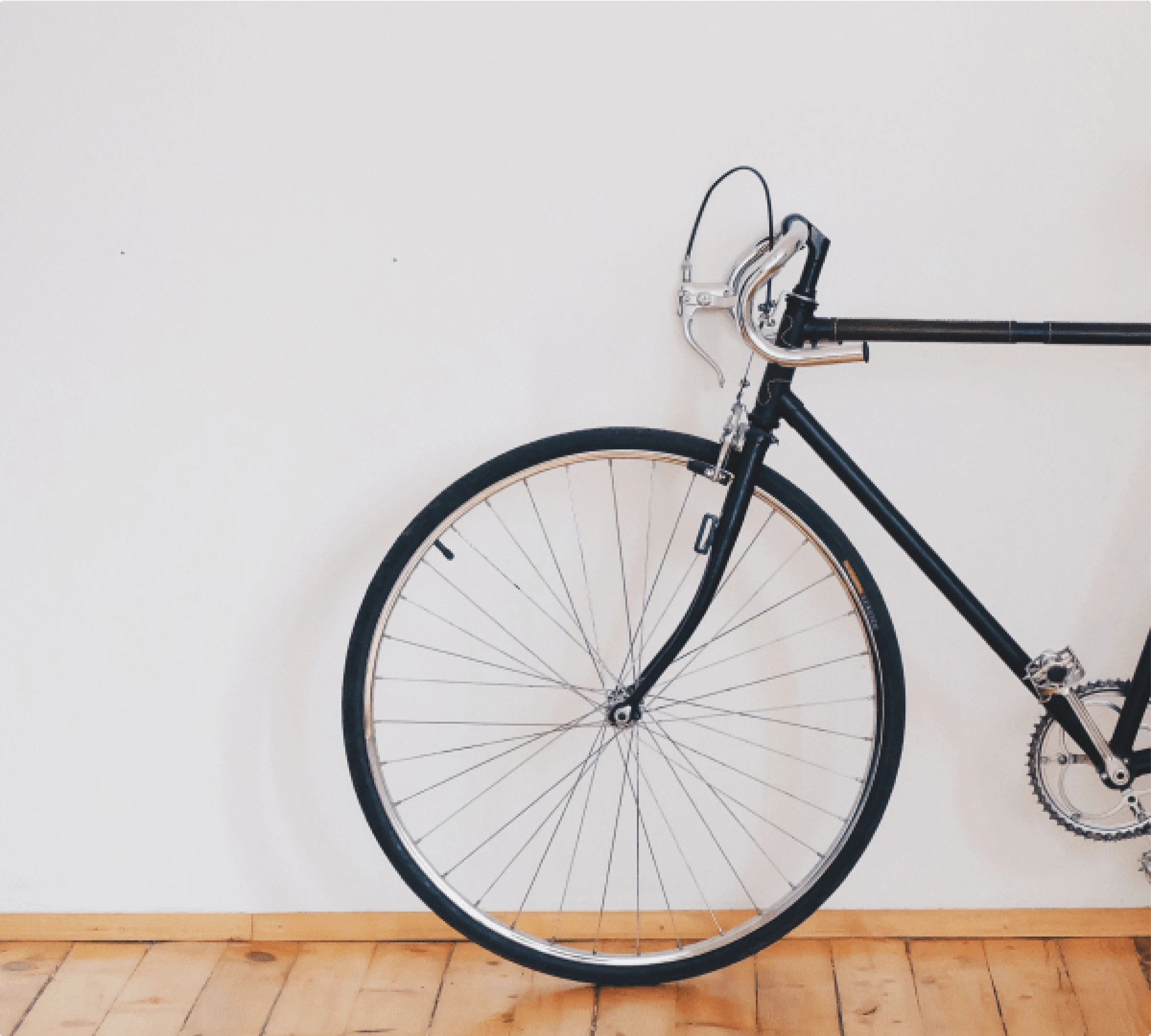 man with bicycle